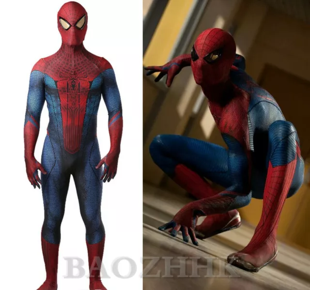 The Amazing Spider-Man Jumpsuit Spiderman Cosplay Costume For Adult & Kids Cos