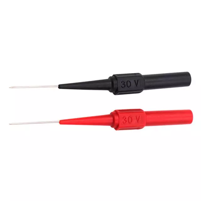 2pcs Insulation Piercing Needle Non-destructive Multimeter Probes Tester #F