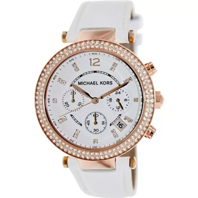 MONTRE Femme Michael Kors Chrono. Date. avec Pierre SWAROVSKI  299,00€ NEUF