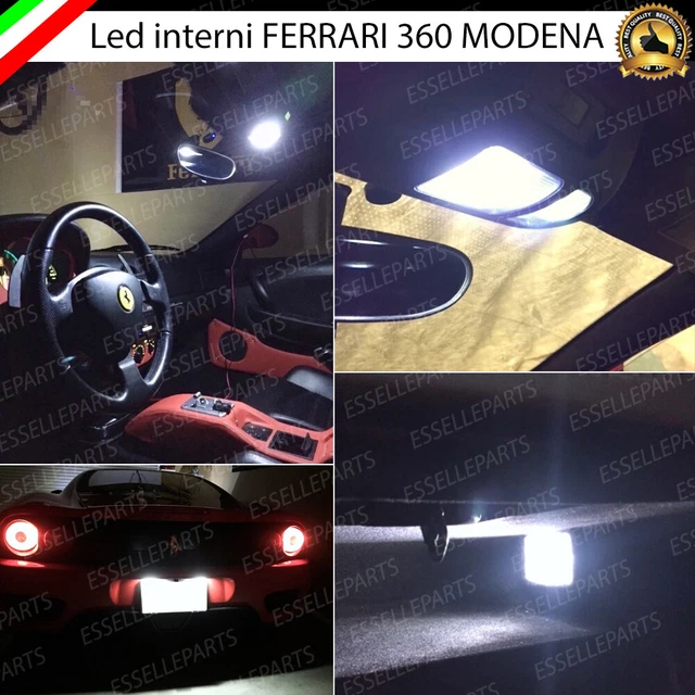 KIT LED INTERNI Ferrari 360 Modena Kit Completo + Luci Targa Led Canbus ...