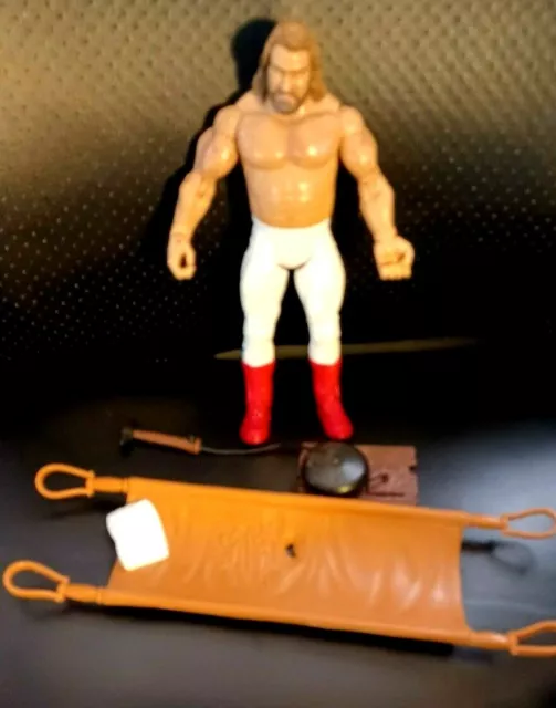 Wwe Jakks Classic Big John Studd W/Stretcher/Bell Figure In Good Used Condition