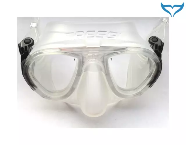 Cressi Tauchmaske 2-Fenstermaske Calibro Silicon Clear Maske Tauchermaske transp