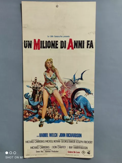 Locandina Originale UN MILIONE DI ANNI FA poster Raquel Welch