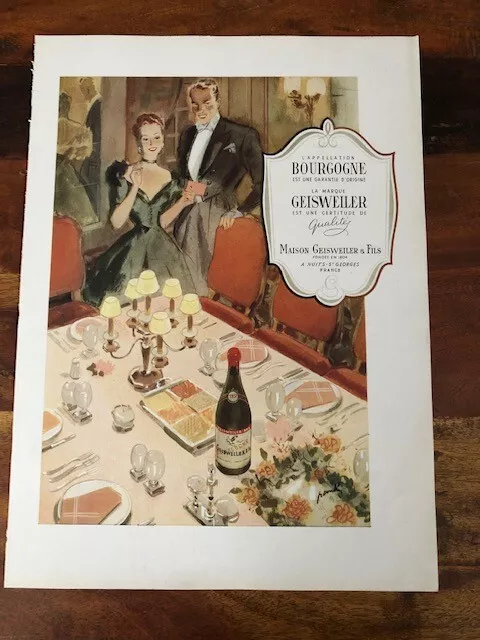 Lot de 2 anciennes pub, publicité Bourgogne - Voir mes autres en vente