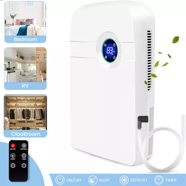 2L Dehumidifier Dryer Small Electric Compact Quiet Portable Durable Compact UK
