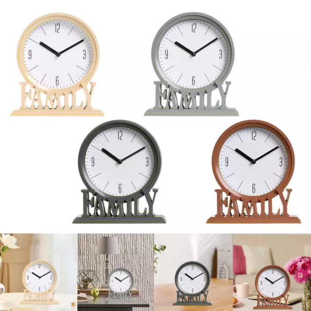 Table Clocks Fireplace Silent Non Ticking Family Decorative Shelf Mantel Clocks
