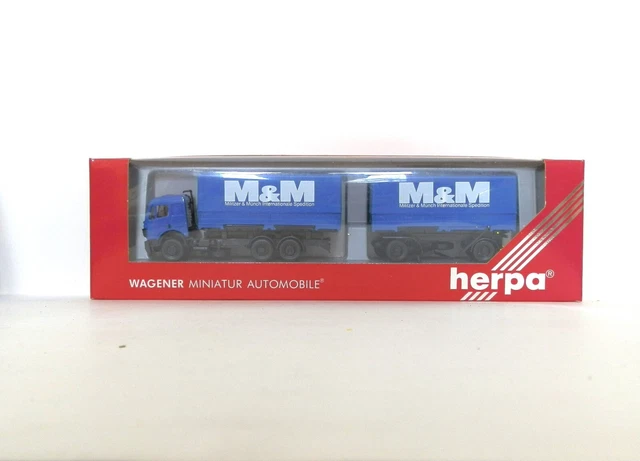 Camion Miniature Mercedes Benz SK 871000 Au 1:87 (échelle H0) - Marque Herpa - Occasion Avec Boîte