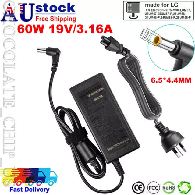 19V AC Adapter Charger For LG Electronics Full HD LCD LED Monitor Power Supply