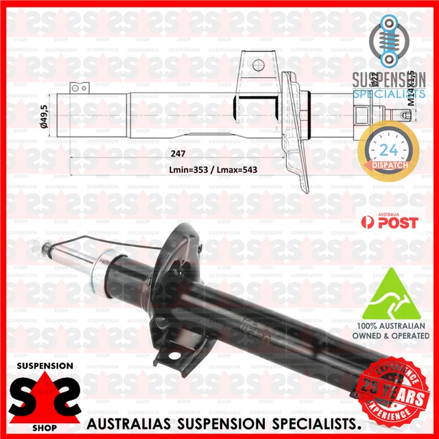 FRONT AXLE SHOCK Absorber Suit SKODA Yeti 1.8 TSI 4x4 YETI (5L) EUR 73