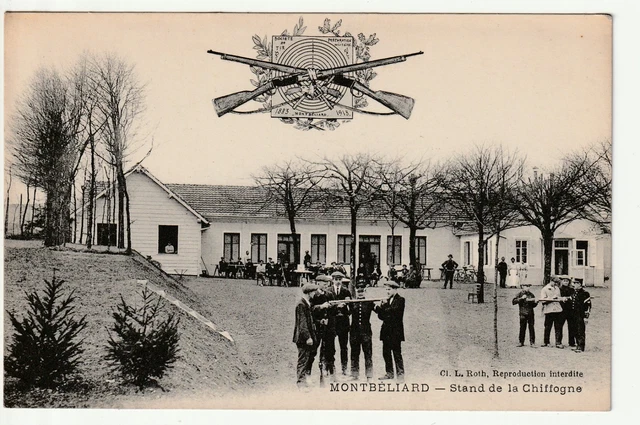 Carte Postale Ancienne MONTBELIARD Doubs Avant 1900 Fileuse Rouet Chanvre CPA