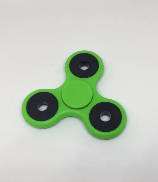 Tri-Spinner Fidget Toy Hand Finger Spinner Desk Focus Green