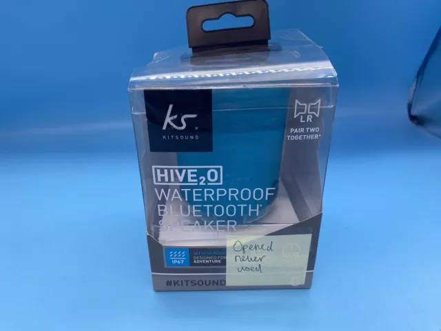 KitSound KS Hive2o waterproof Bluetooth speaker 8hr playback BRAND NEW