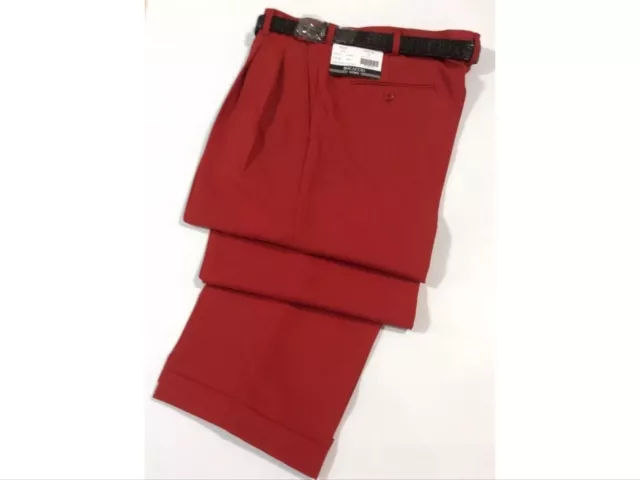 NWT Mens Louis Raphael Dress Pants Rosso Red Size 30 X 32 Gray NEW