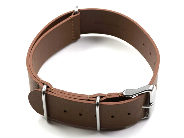 Bracelet De Montre Atanoff En Cuir Cordoba Véritable - Largeur 20 Mm - Neuf Avec étiquettes