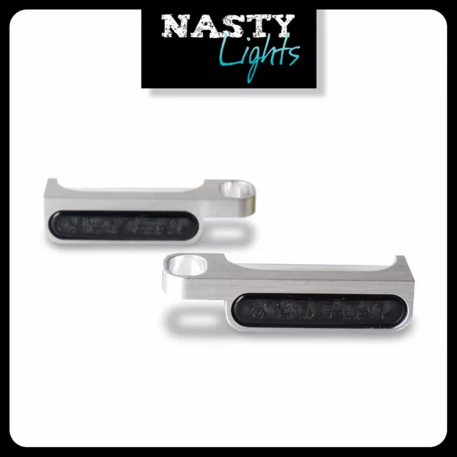 NastyLights LED Blinker LONG Alu Silber Harley-Davidson Custom