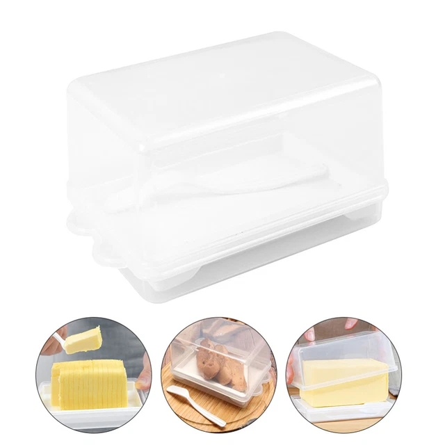 Butterbox tazón de mantequilla transparente hermético Keeper queso rectangular