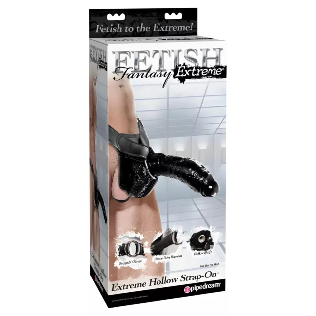 Fetish Fantasy Series Extreme Extreme Hollow StrapOn Black