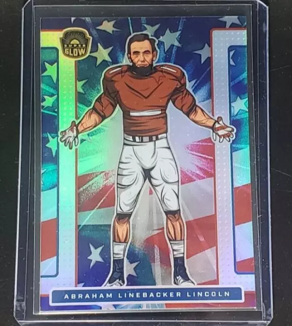 2021 SUPER GLOW #43 ABRAHAM LINEBACKER LINCOLN Red White Blue GLOW SSP Parallel
