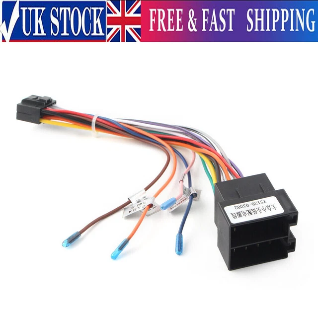 16 PIN ISO Wiring Harness Connector Adapter Fit Android Car Stereo