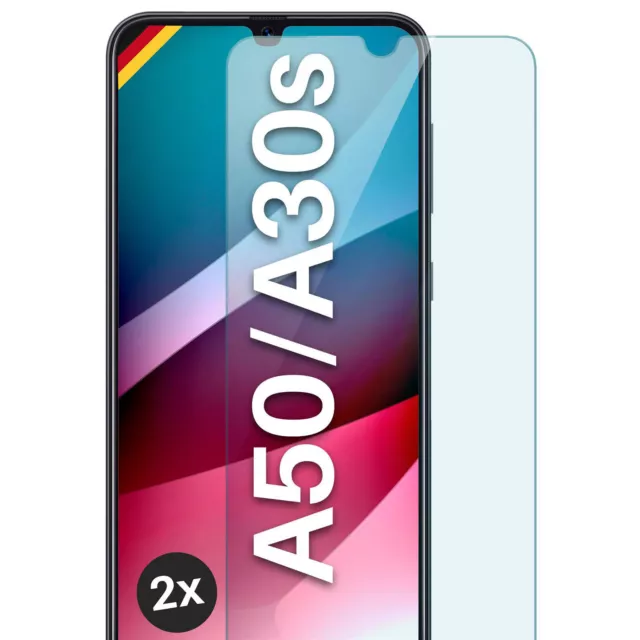 2x Verre Véritable pour Samsung Galaxy A50/A30s Film Blindé HD Premium Écran