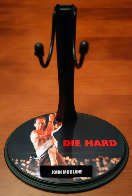 John Mcclane - Bruce Willis - Die Hard - Base Stand Custom 1/6 - For Hot Toys 3