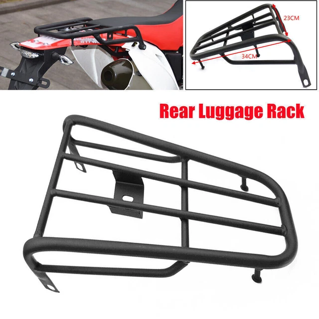 US Aluminum Alloy Motorcycle Rear Luggage Rack Cargo Frame Support Carrier Shelf
