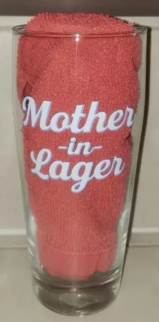 KARBACH BREWING 6.5" Tall Pint Glass Mother In Lager Beer Houston Texas Brewery