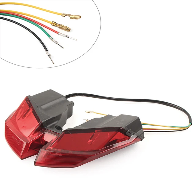 Integrated LED Taillight Turn Signals Blinker Fit DUCATI HYPERMOTARD 2012-21 Red