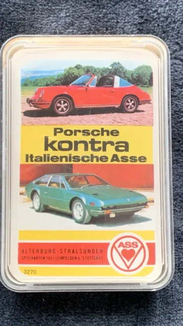 ASS Quartett Porsche kontra Italienische Asse 70er vollständig 3270