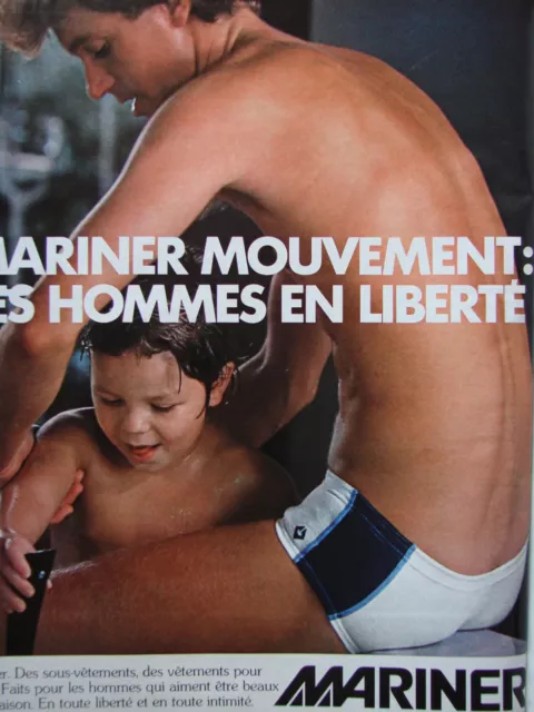 1978 Press Advertisement Underwear Mariner Movements Men In Freedom