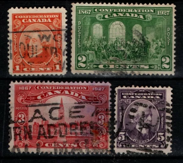 Canada 1927 Confederation short set to 5c SG266-69 Used