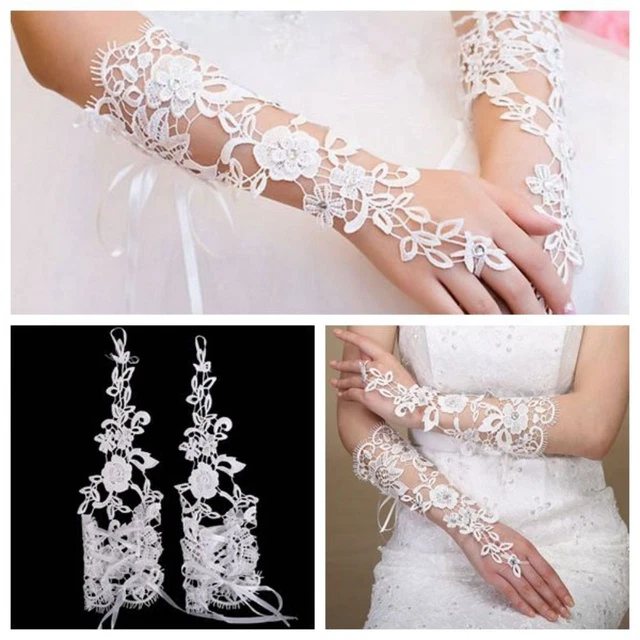 Guanti Festa Pizzo Guanti Sposa Guanti Sposa Senza Dita Guanti Lunghi