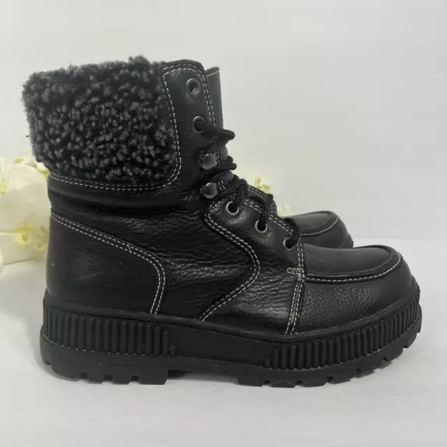 Nine West Sport Platform Boots Womens Size 7.5 Lace Lug Chunky 90s Y2K