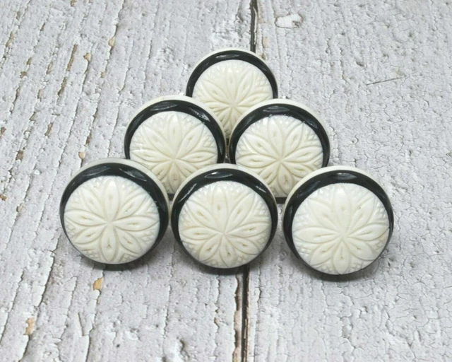 Boutons de porte de placard en céramique blanche Tiroir/boutons de...