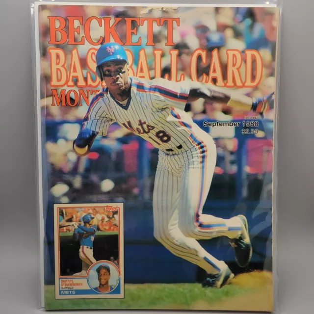 Beckett Baseball Card Monthly Issue #42, September, 1988-Darryl Strawberry Cover