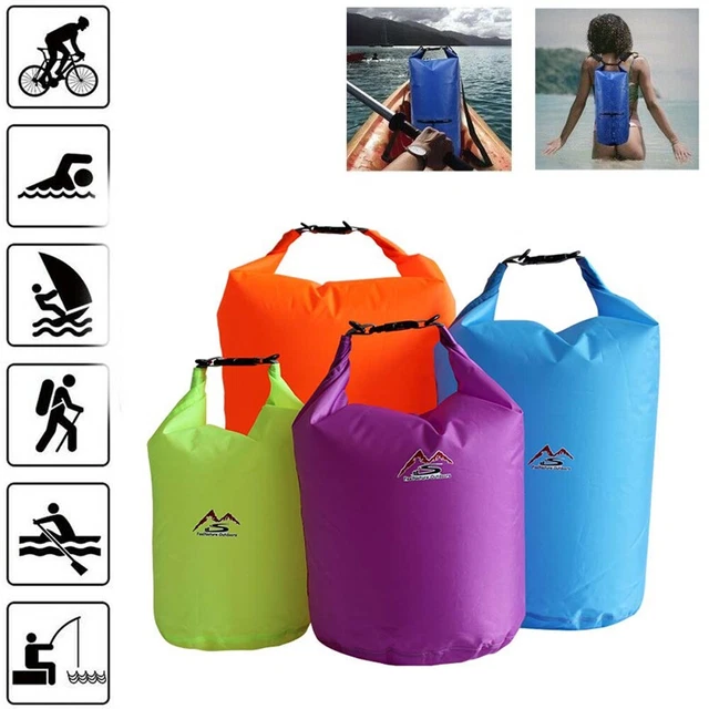 Portable-Waterproof Asciutto Borsa Sacca Portaoggetti 5-70 L Kayak Canoa Camping