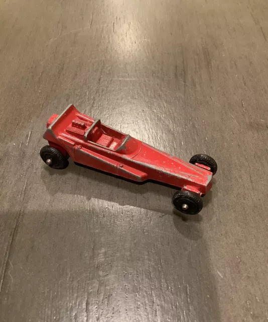 Vintage Tootsie Toy “Wedge Dragster” Red Metal Car —Made in USA