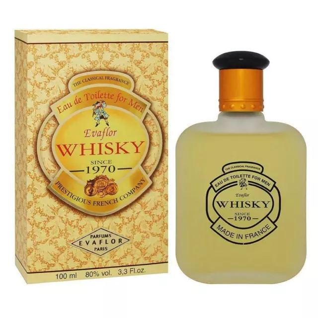 EAU DE TOILETTE Homme Evaflor Whisky Since 1970 100ml Neuf Sous Blister ..