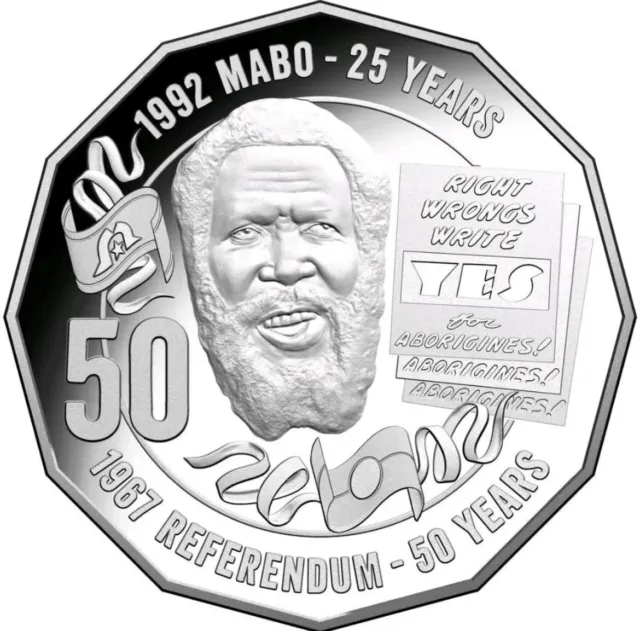 50c Mabo 2017 Circulated Fifty cent Coin. Eddie MABO Pride & Passion 50c