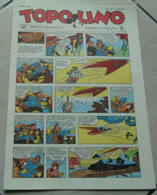 Topolino Il Giornale N°677 Anno Xvii Settimanale Del 7 Febbraio 1948 Anastatica