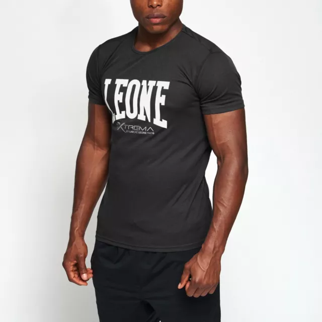 Leone T Shirt Nero Mod. Abx106 - Boxe, Kickboxing, Muay Thai, Mma
