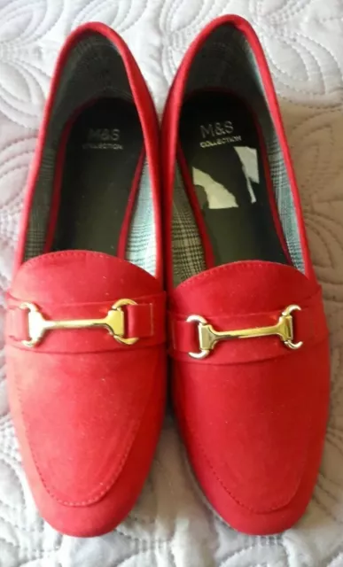 Ladies red shoes size 7 deals