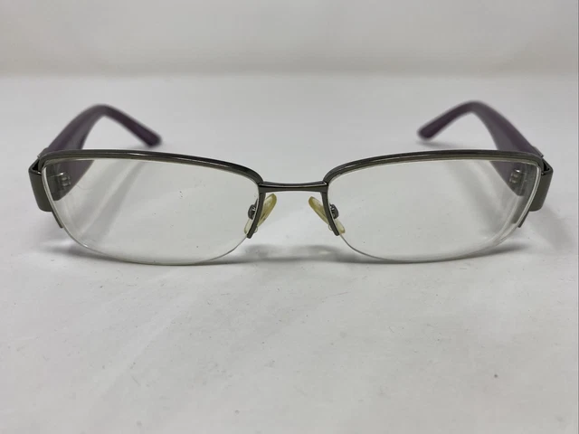 Christian Dior Italy CD3706 VKU 53-16-135 Silver Half Rim Eyeglasses Frame FI46
