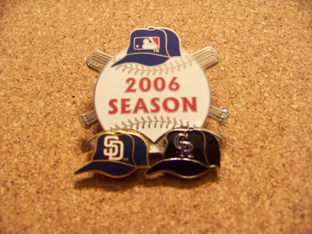 2006 SD San Diego Padres vs Colorado Rockies Season lapel pin MLB