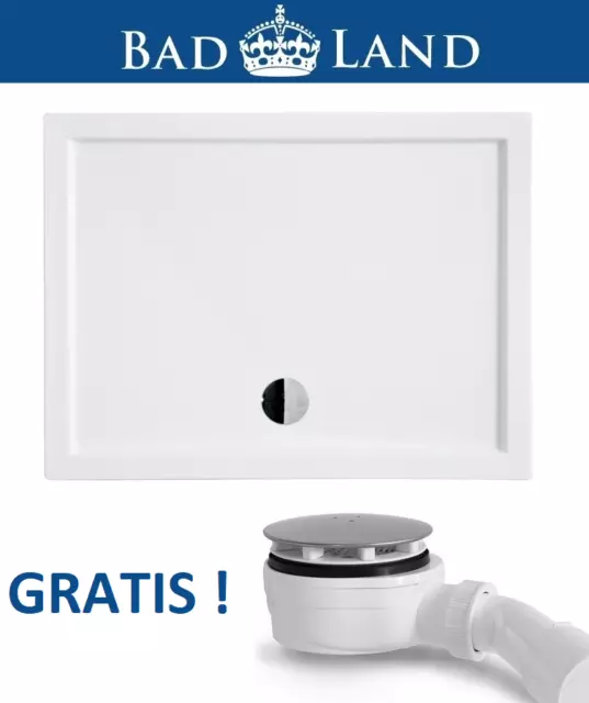 Duschwanne-Duschtasse-Rechteck 100x80, 120x80, 120x90  Ablaufgarnitur GRATIS!