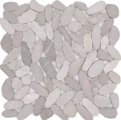 Ash Pierre Naturelle Gravillons Steinkiesel Coupé en Tranches Ash Gris Anthracite 