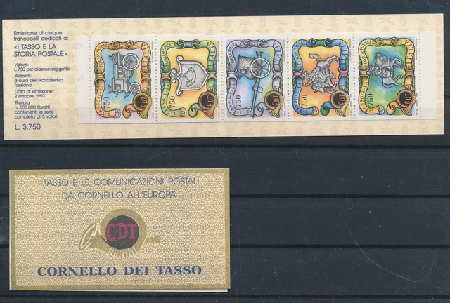 LR25103 Italy 1993 postal service booklets MNH