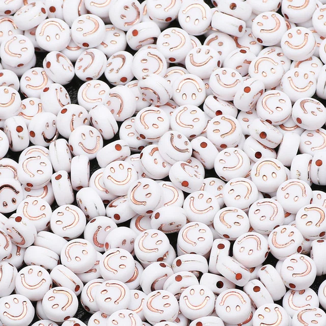 Mixed Letter Acrylic Beads round Flat Loose Spacer Alphabet Beads for Jewelry Ma