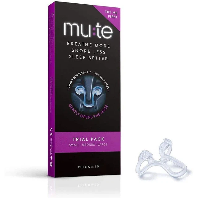 Mute Nasal Ronquidos Aparato - Prueba Pack