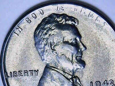 1943 S American Steel Lincoln Wheat Cent Uncirculated San Francisco Mint Penny